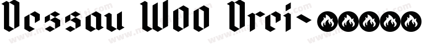 Dessau W00 Drei字体转换